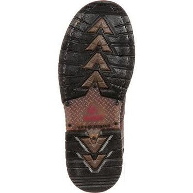 Rocky Men's Ironclad 8" Steel Toe Waterproof Slip Resistant Work Boot -Brown- FQ0006693 - Overlook Boots