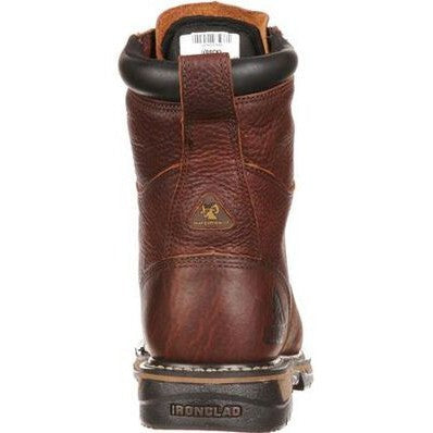 Rocky Men's Ironclad 8" Steel Toe Waterproof Slip Resistant Work Boot -Brown- FQ0006693 - Overlook Boots