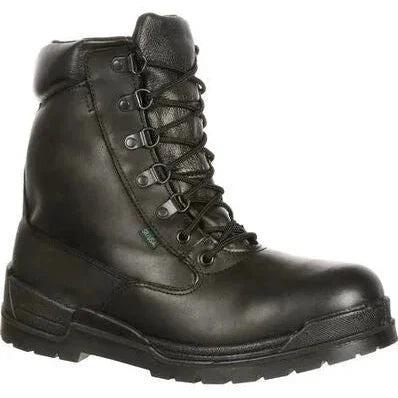 Rocky Men's Eliminator Event 8" Waterproof 400G Public Service Boot -Black- FQ0081321 7 / Medium / Black - Overlook Boots