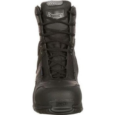 Rocky Men's 1st Med 8" Carbon Toe Waterproof Public Service Boot -Black- FQ0911113 - Overlook Boots