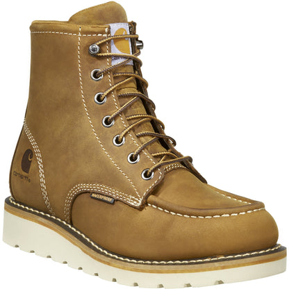 Carhartt Women's 6" Steel Toe Waterproof Wedge Work Boot - Brown - FW6225-W 6 / Medium / Brown - Overlook Boots