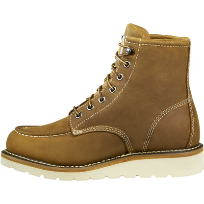 Carhartt Women's 6" Steel Toe Waterproof Wedge Work Boot - Brown - FW6225-W - Overlook Boots