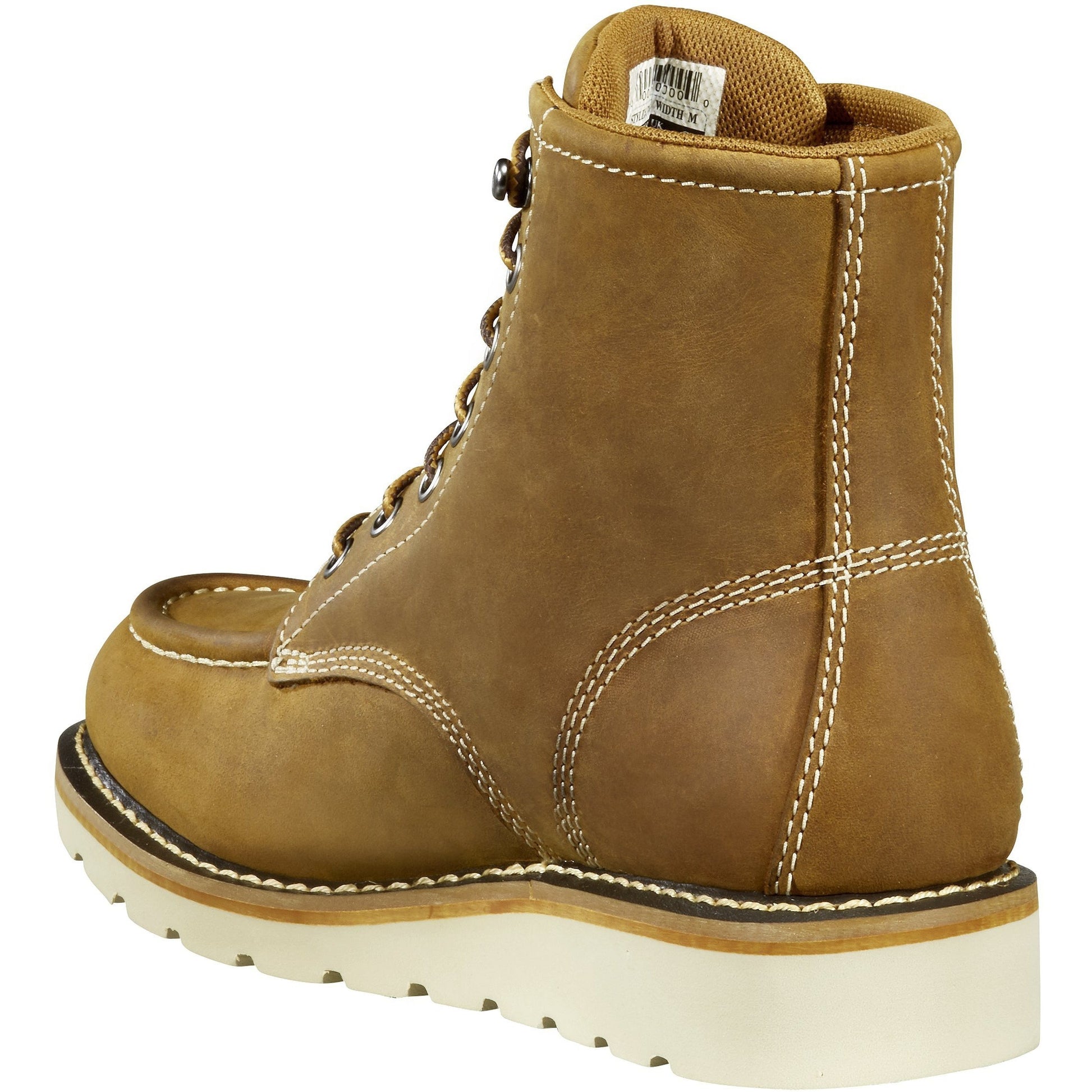 Carhartt Women's 6" Steel Toe Waterproof Wedge Work Boot - Brown - FW6225-W - Overlook Boots