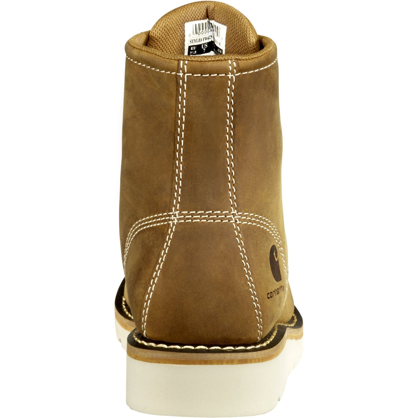 Carhartt Women's 6" Steel Toe Waterproof Wedge Work Boot - Brown - FW6225-W - Overlook Boots
