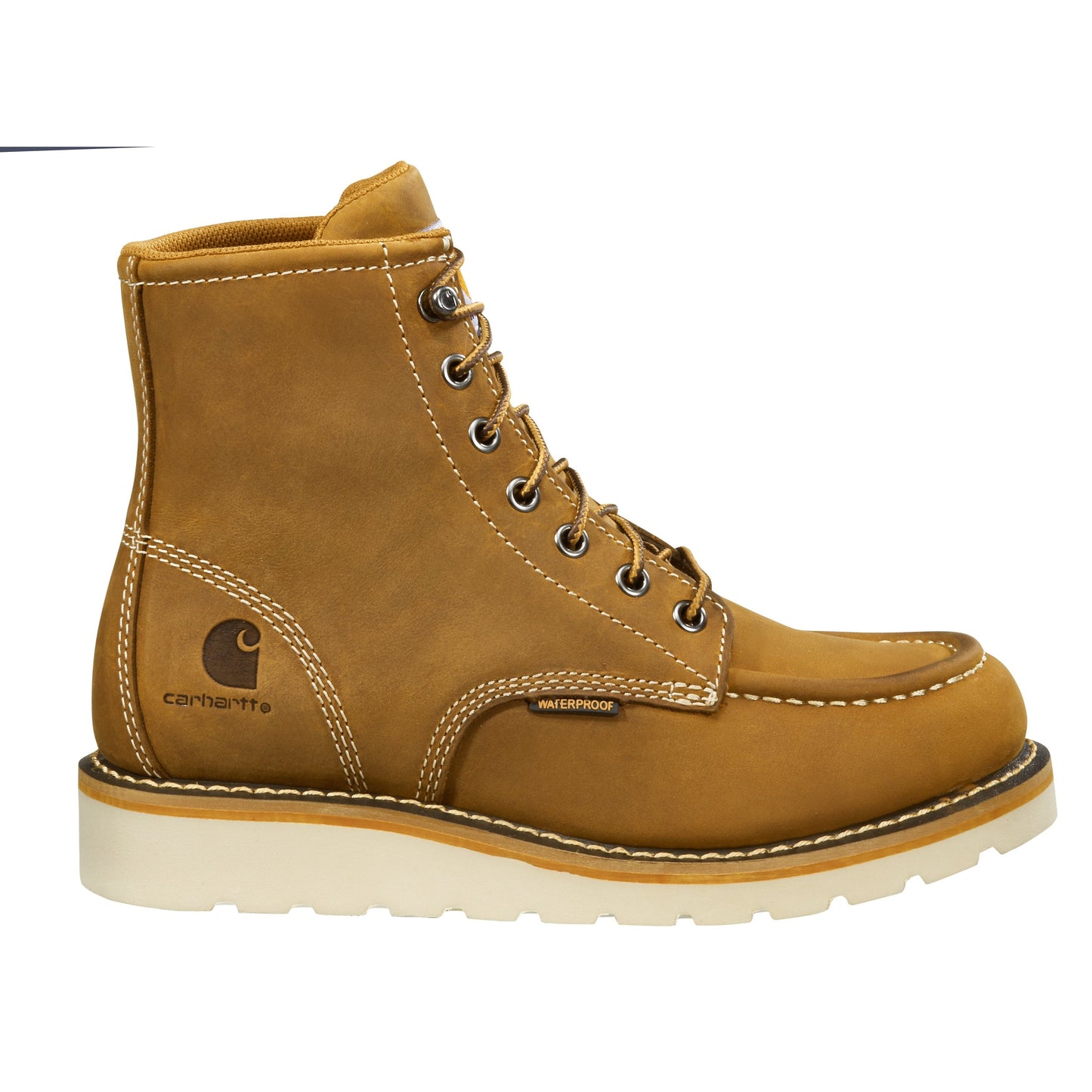 Carhartt Women's 6" Steel Toe Waterproof Wedge Work Boot - Brown - FW6225-W - Overlook Boots