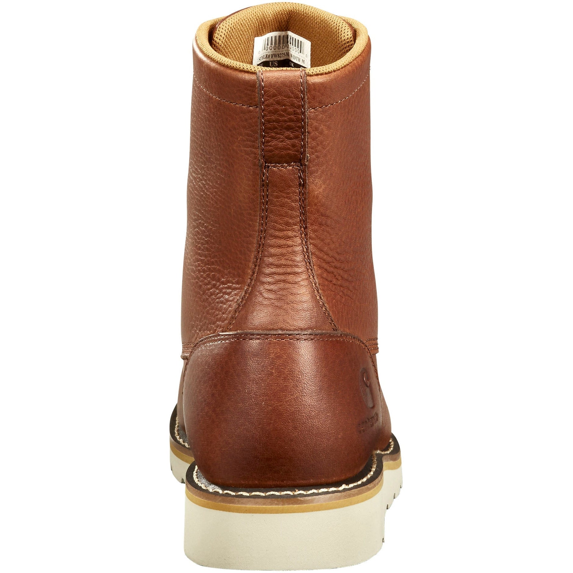Carhartt Men's 8" Waterproof Steel Toe Wedge Work Boot - Redwood - FW8275-M  - Overlook Boots