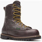 Georgia Men's Logger 8" Steel Toe Waterproof Lace-To-Toe Work Boot- Chocolate- G103 8 / Medium / Brown - Overlook Boots