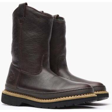 Georgia Men's Giant 11" Wellington Pull On Work Boot -Brown- G4274 - Overlook Boots