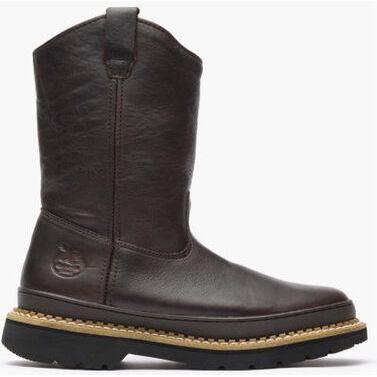 Georgia Men's Giant 11" Wellington Pull On Work Boot -Brown- G4274 - Overlook Boots