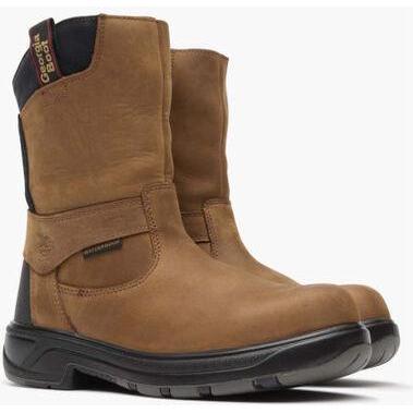 Georgia Men's Flxpoint 10" Composite Toe Waterproof Wellington Work Boot- Brown - G5644 - Overlook Boots