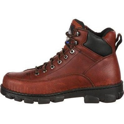 Georgia Men's Eagle Light 6" Steel Toe Wide Load Hiker Work Boot -Soggy- G6395 - Overlook Boots
