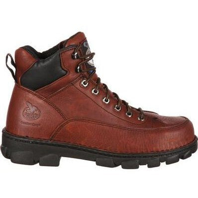 Georgia Men's Eagle Light 6" Steel Toe Wide Load Hiker Work Boot -Soggy- G6395 - Overlook Boots