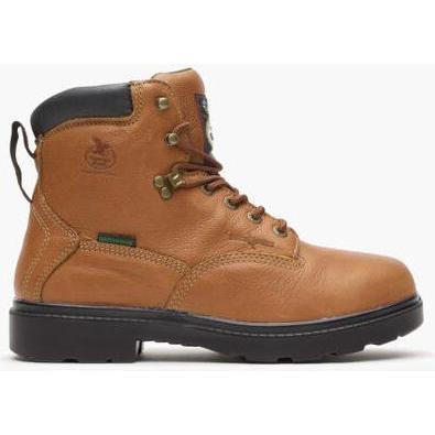 Georgia Men's Farm And Ranch 6" Soft Toe Waterproof Work Boot -Brown- G6503 - Overlook Boots