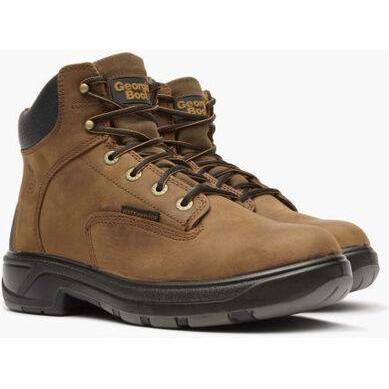 Georgia Men's Flxpoint 6" Soft Toe Waterproof Work Boot - Brown - G6544 - Overlook Boots
