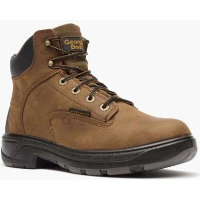 Georgia Men's Flxpoint 6" Soft Toe Waterproof Work Boot - Brown - G6544 - Overlook Boots