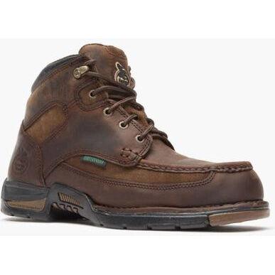 Georgia Men's Athens 6" Steel Toe Waterproof Work Boot - Brown - G7603 8 / Medium / Brown - Overlook Boots