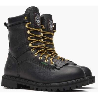 Georgia Men's Lace To Toe 8" Waterproof Work Boot - Black - G8010 - Overlook Boots