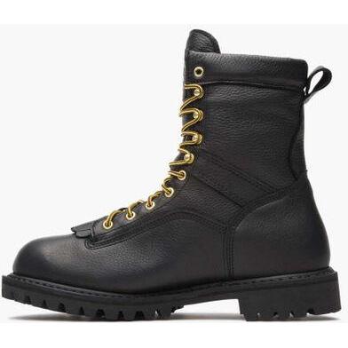 Georgia Men's Lace To Toe 8" Waterproof Work Boot - Black - G8010 - Overlook Boots