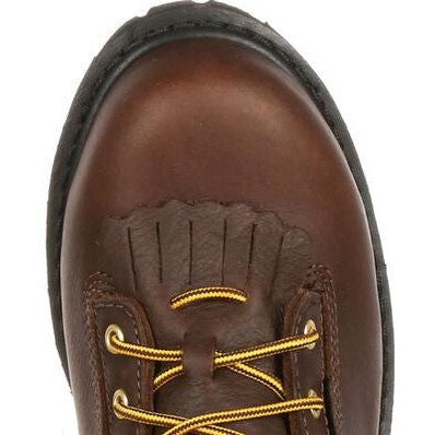 Georgia Men's Lace To Toe 8" Soft Toe Waterproof Work Boot- Chocolate- G8041 - Overlook Boots