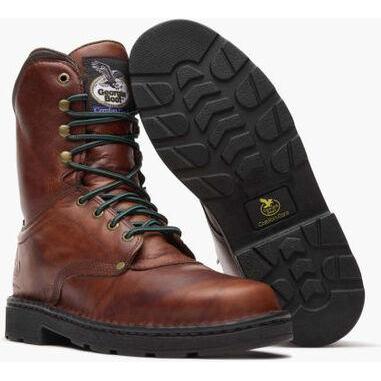 Georgia Men's Eagle Light 8" Slip Resistant Work Boot -Wildwood- G8083 - Overlook Boots