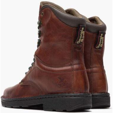 Georgia Men's Eagle Light 8" Slip Resistant Work Boot -Wildwood- G8083 - Overlook Boots