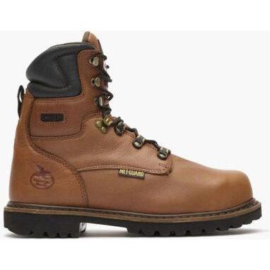 Georgia Men's Hammer 6" Steel Internal Metguard Work Boot -Brown- G8315 - Overlook Boots