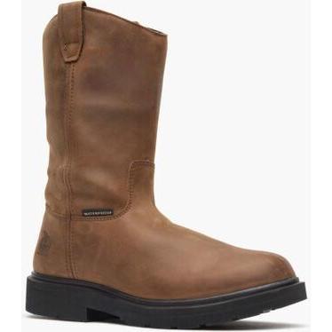 Georgia Men's Suspension 11" Waterproof Wellington Work Boot -Brown- GB00085 8 / Medium / Brown - Overlook Boots