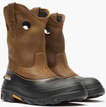 Georgia Men's Muddog 11" Composite Toe Waterproof Wellington Work Boot- Gold- GB00243 - Overlook Boots
