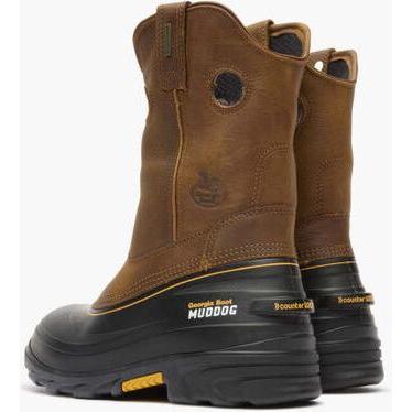 Georgia Men's Muddog 11" Composite Toe Waterproof Wellington Work Boot- Gold- GB00243 - Overlook Boots