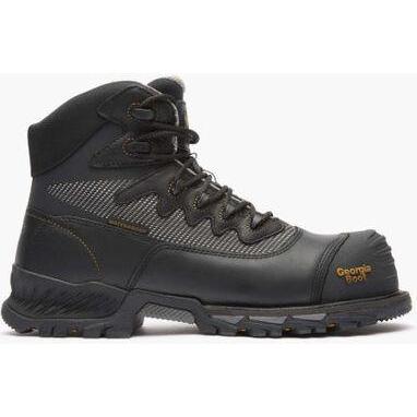 Georgia Men's Rumbler 6" Composite Toe Waterproof Hiker Work Boot- Black- GB00311 8 / Medium / Black - Overlook Boots