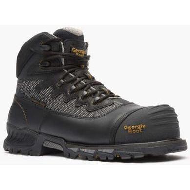Georgia Men's Rumbler 6" Composite Toe Waterproof Hiker Work Boot- Black- GB00311 - Overlook Boots