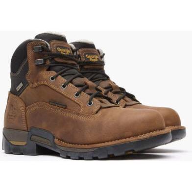 Georgia Men's Eagle One 6" Soft Toe Waterproof Work Boot - Brown - GB00312 - Overlook Boots