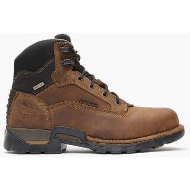 Georgia Men's Eagle One 6" Soft Toe Waterproof Work Boot - Brown - GB00312 - Overlook Boots