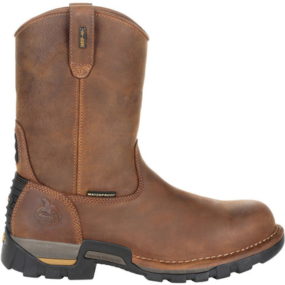 Georgia Men's Eagle One 10" Soft Toe Waterproof Work Boot - Brown - GB00314 - Overlook Boots