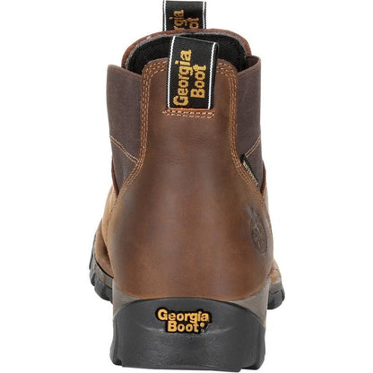 Georgia Men's Eagle One Soft Toe Waterproof Chelsea Work Boot - Brown - GB00315 - Overlook Boots