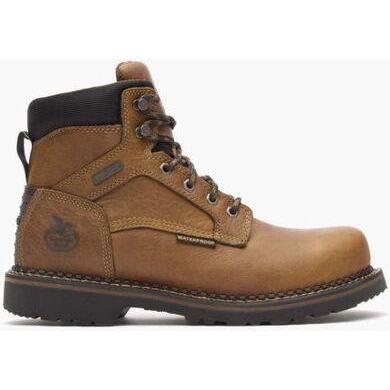 Georgia Men's Giant Revamp 6" Steel Toe Waterproof Work Boot -Brown- GB00317 - Overlook Boots