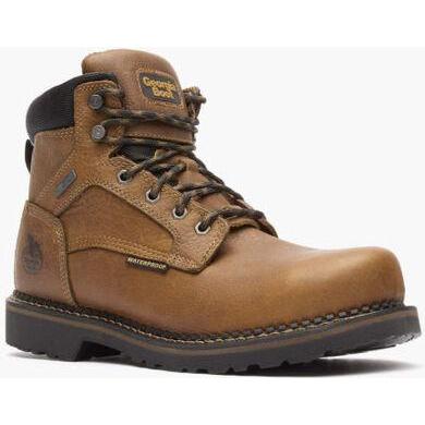 Georgia Men's Giant Revamp 6" Steel Toe Waterproof Work Boot -Brown- GB00317 8 / Medium / Brown - Overlook Boots