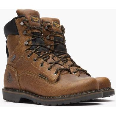 Georgia Men's Giant Revamp 8" Waterproof Work Boot -Brown- GB00318 - Overlook Boots