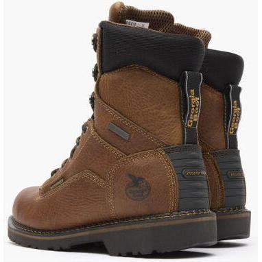 Georgia Men's Giant Revamp 8" Waterproof Work Boot -Brown- GB00318 - Overlook Boots