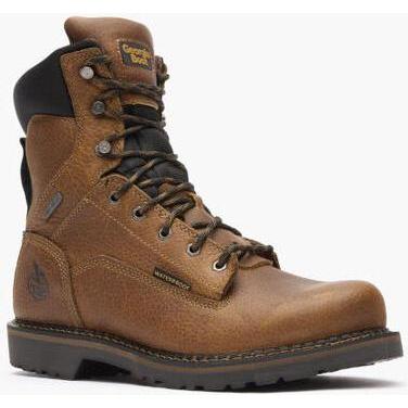 Georgia Men's Giant Revamp 8" Waterproof Work Boot -Brown- GB00318 8 / Medium / Brown - Overlook Boots