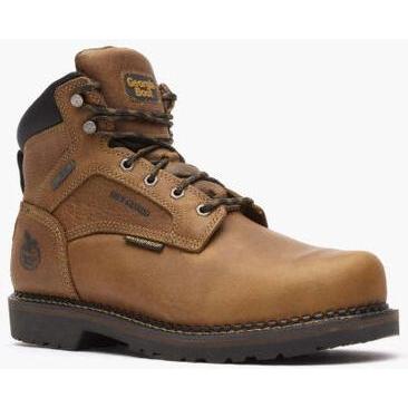 Georgia Men's Giant Steel Toe Waterproof Met Guard Work Boot -Brown- GB00322 8 / Medium / Brown - Overlook Boots