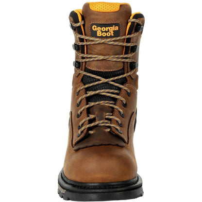 Georgia Men's LTX 8" Soft Toe Waterproof Carbo-Tec Work Boot- Brown - GB00392 - Overlook Boots