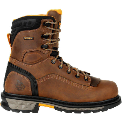Georgia Men's LTX 8" Soft Toe Waterproof Carbo-Tec Work Boot- Brown - GB00392 - Overlook Boots