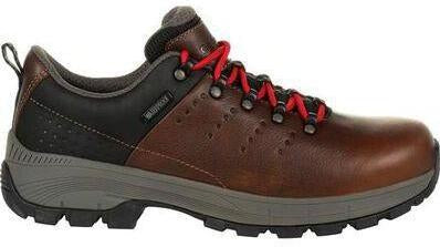 Georgia Men's Eagle Trail Soft Toe Waterproof Oxford Work Shoe - Brown - GB00398 - Overlook Boots