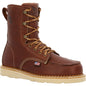 Georgia Men's Wedge 8" Moc Toe USA Made Work Boot - Brown - GB00480 8 / Medium / Brown - Overlook Boots