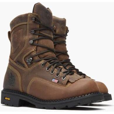 Georgia Men's USA Made Waterproof Logger Work Boot - Brown - GB00538