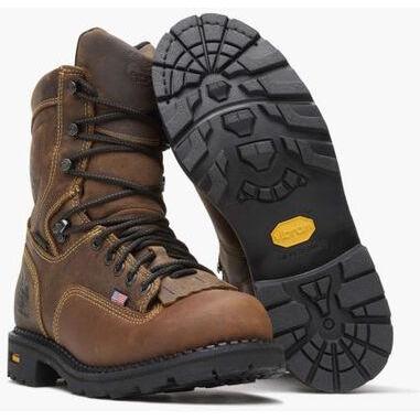 Georgia Men's USA Made Waterproof Logger Work Boot - Brown - GB00538