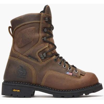 Georgia Men's USA Made Waterproof Logger Work Boot - Brown - GB00538