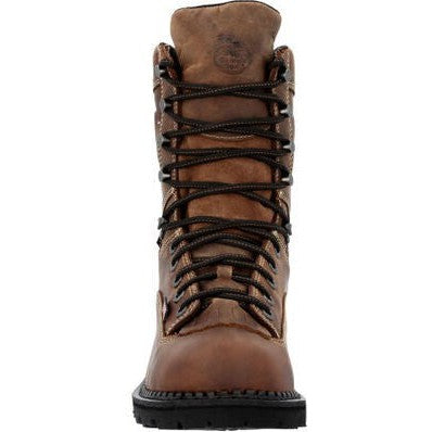 Georgia Men's USA 9" Soft Toe Waterproof Logger Work Boot- Horse- GB00539 - Overlook Boots