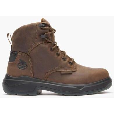 Georgia Men's Flxpoint Ultra 6" Soft Toe Waterproof Work Boot- Black/Brown- GB00551 - Overlook Boots